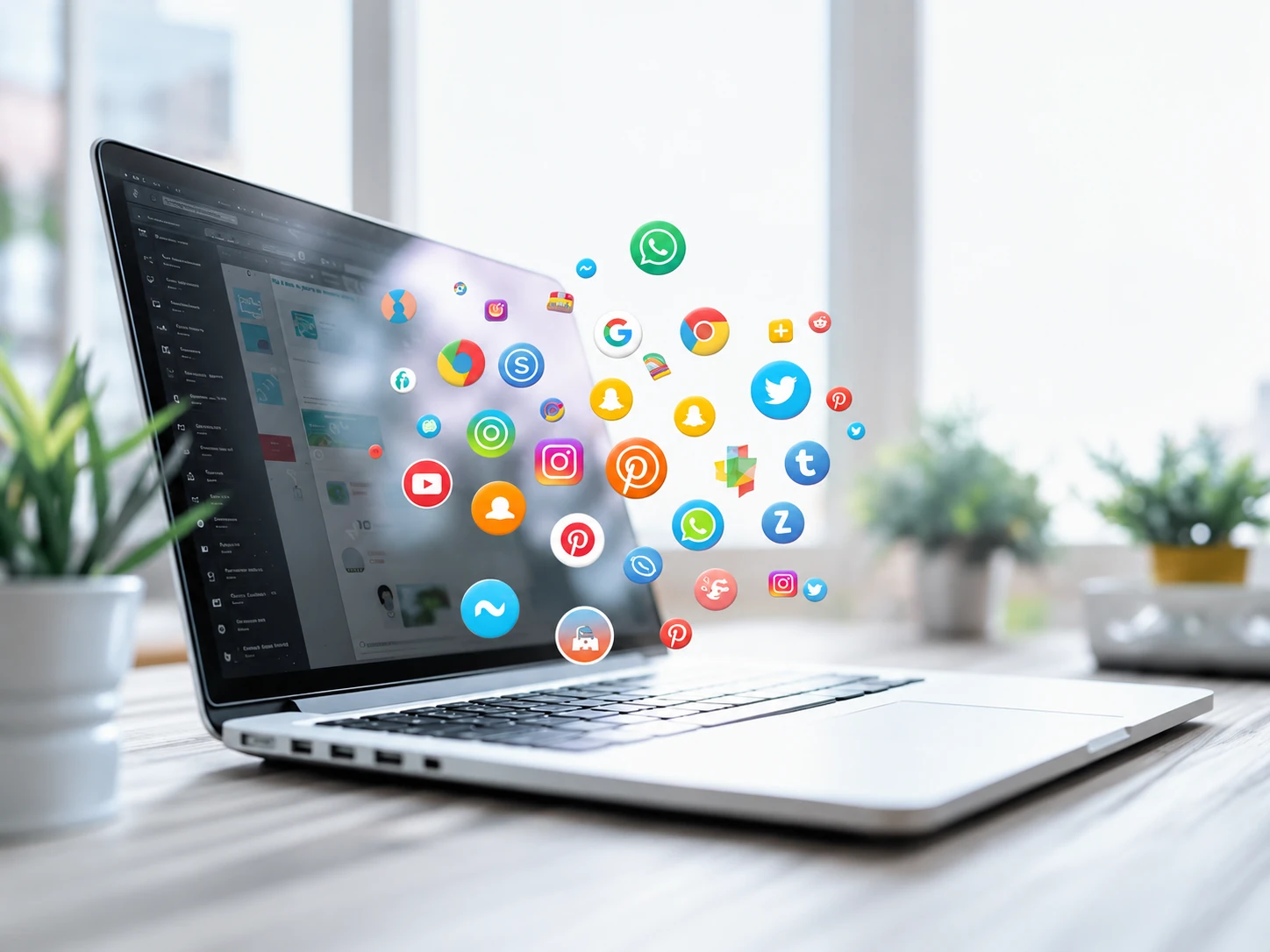 A team working in a browser-based business application